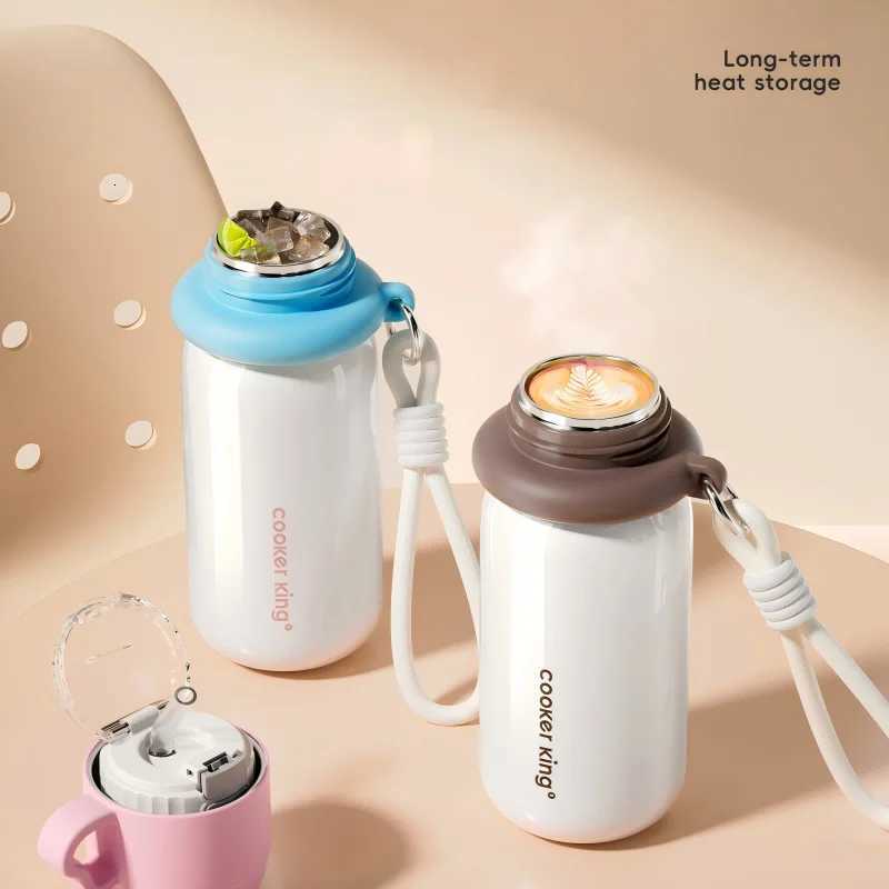 Fashionable cup Kids Insated Cup for Girls New Straw Water Bottle School Cter Thermos for Students Y251110