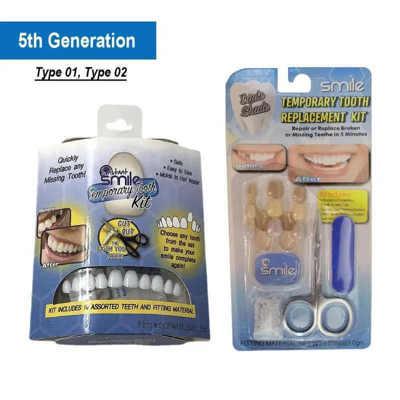 1 set of temporary dental restoration kit upper and lower denture veneers dental brackets denture clasps restoration accessories materials M250410