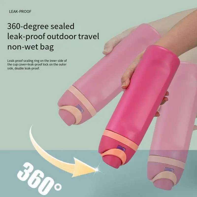 Fashionable cup Cross-border double-lid stainless steel thermos cup outdoor sports fruit cup with high value rope bouncing cup Y251110