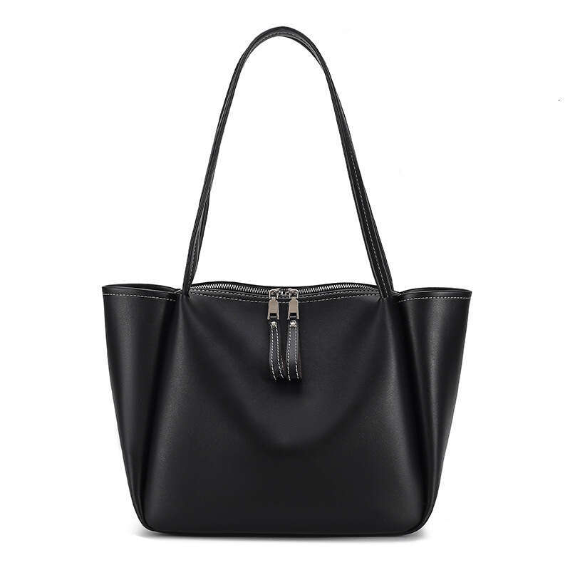 Tote women's handbag capacity soft leather single shoulder large bag for women 2025 temperament versatile new trendy clothing ins