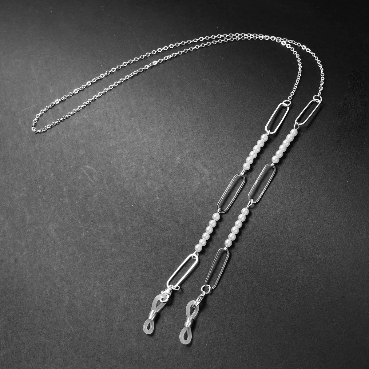 Womens Sunglasses Mask Chain Acrylic Pearl Crystal Glasses Glass Hanging Rope Fashion Jewelry Wholesale 250410