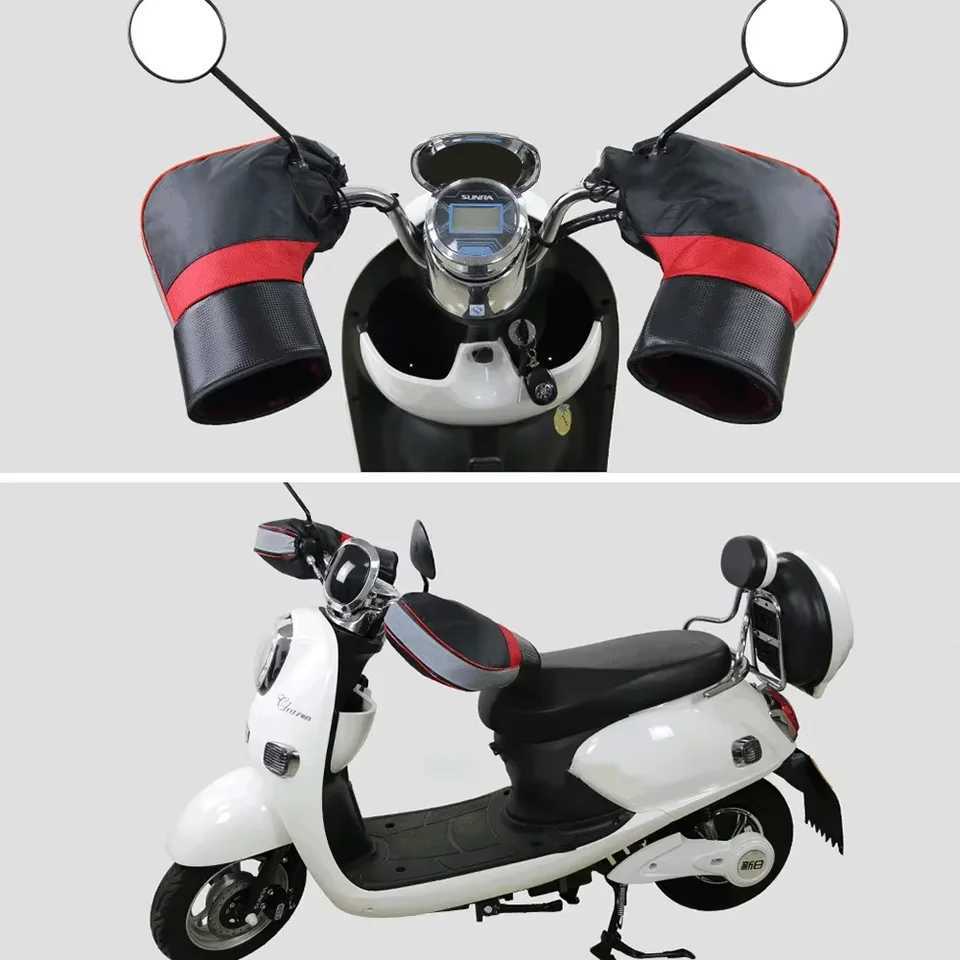 1Pair Motorcycle Handlebar Muffs Protective Electric Vehicle Scooter Warm Grip Handle Bar Muff Rainproof Winter Warmer Gloves S25118{category}