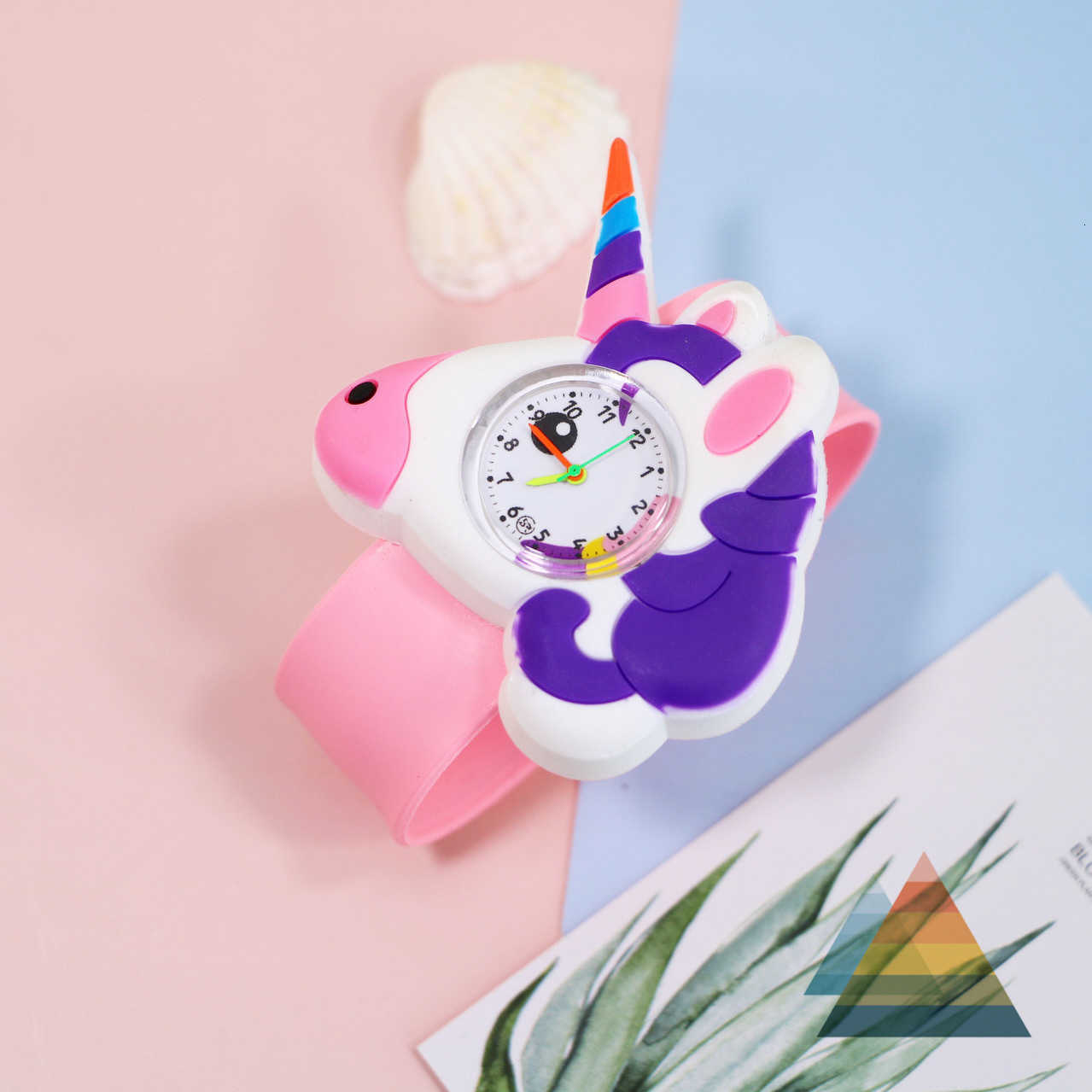 200 Style Animals Shark Unicorn Watch Kids Toys Children Quartz Watches Silicone Slap Belt Child Clock Baby Watch Christmas Gift Y240809