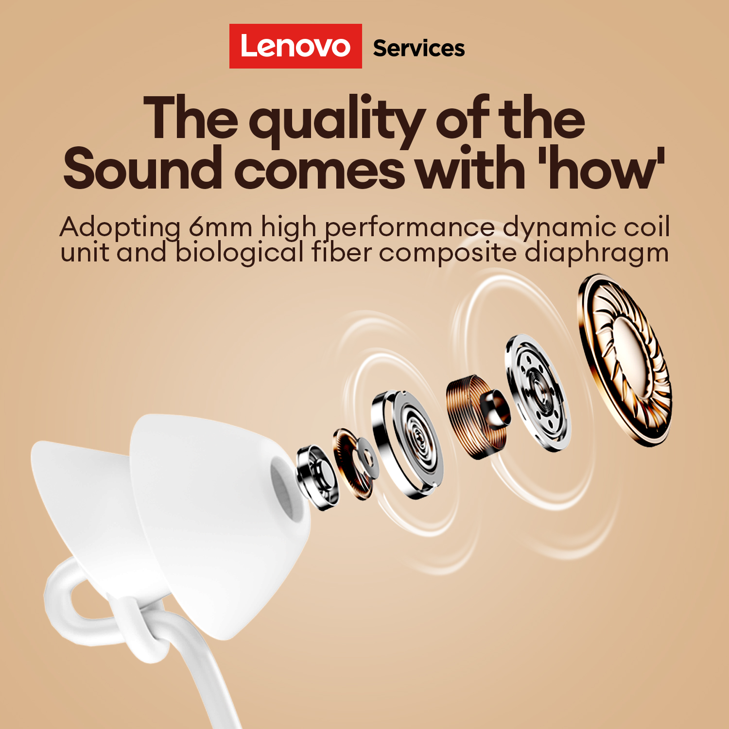 LenovoService Wired Earphones Y107 Type-C In-Ear 3.5mm Sleep Headphones Noise-Cancelling for Gaming Music with HD Mic Stereo Sound, Lightweight Cloud-