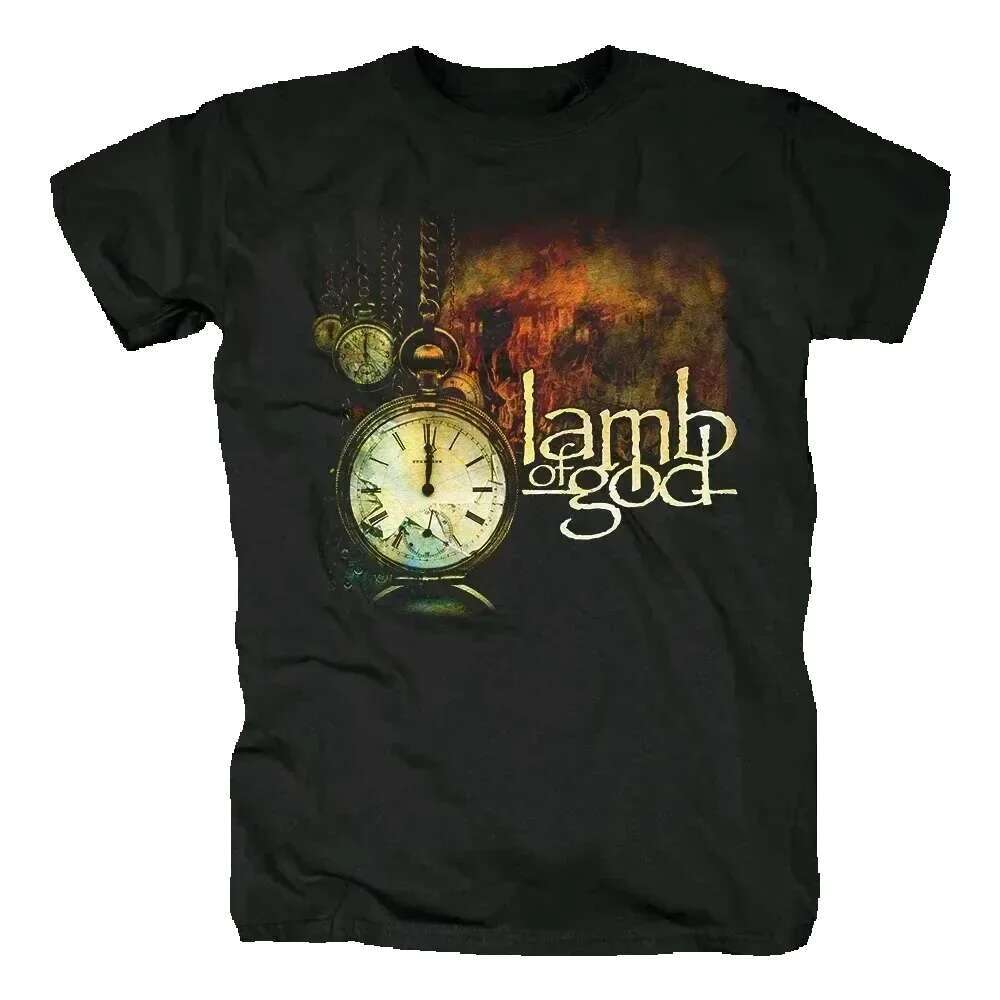 God Lamb Heavy Spirit Group Men's Summer Short Sleeve Pattern Haruku Street Clothing T-shirt