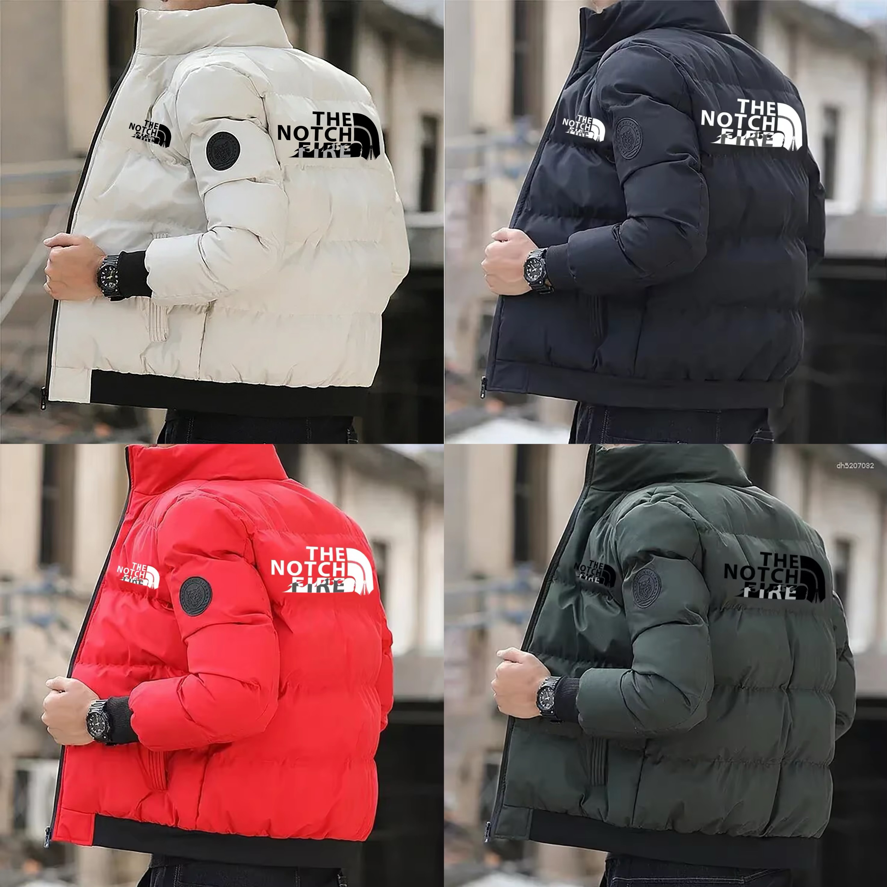 2025 Thick Men's New Warm Parker Jacket Winter Casual Men's Jacket Golf Brand Men's Windproof Cotton Down Jacket