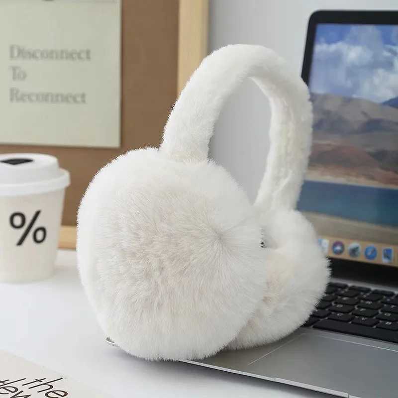 Cute Solid Soft Plush Ear Keep Warmer Winter Earmuffs for Women Men Fashion Outdoor Earflap Protection Collapsible Ear Muffs W251110