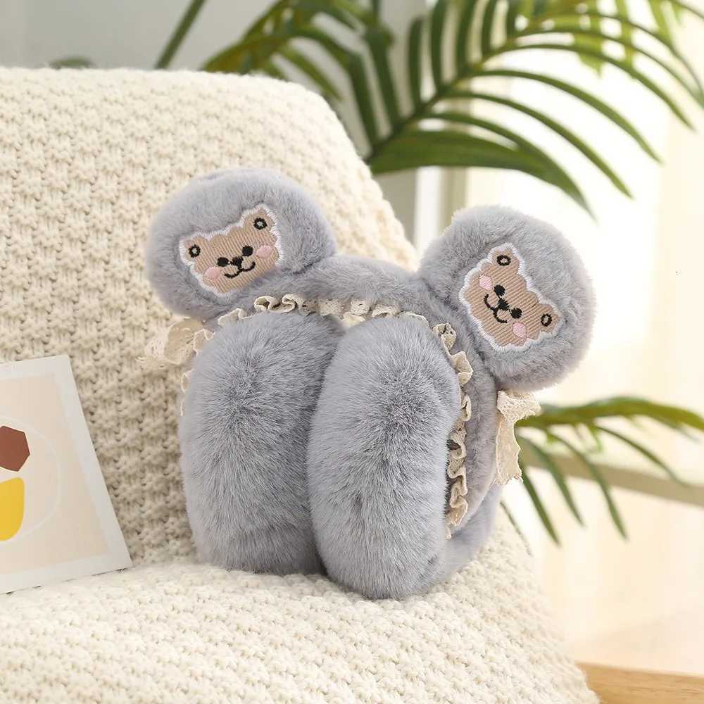 Christmas Gifts Rabbit Ear Cute Bear Ears Earmuffs Soft Ear Cover Keep Warm Cold Protection Folding Earflap Outdoor W251110