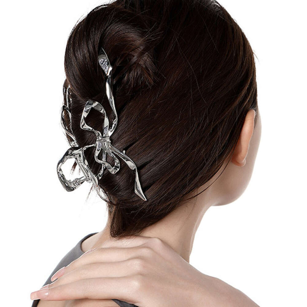 Original Design Bowknot Claw Wholesale New European and American Cross-Border High-End Shark Clip Niche Minimalist Style Hair Accessory