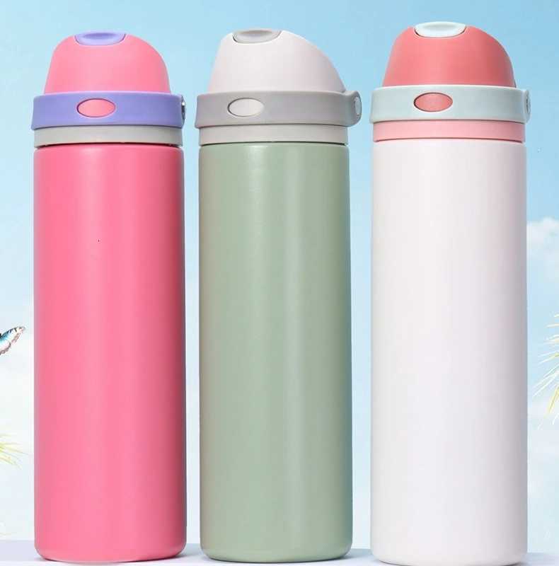 Fashionable cup Hot-selling Stainless Steel Insated Cups Large-capacity Portable Hand-held Sports Water Cups Car-mounted Handle Insated Cups Y251110