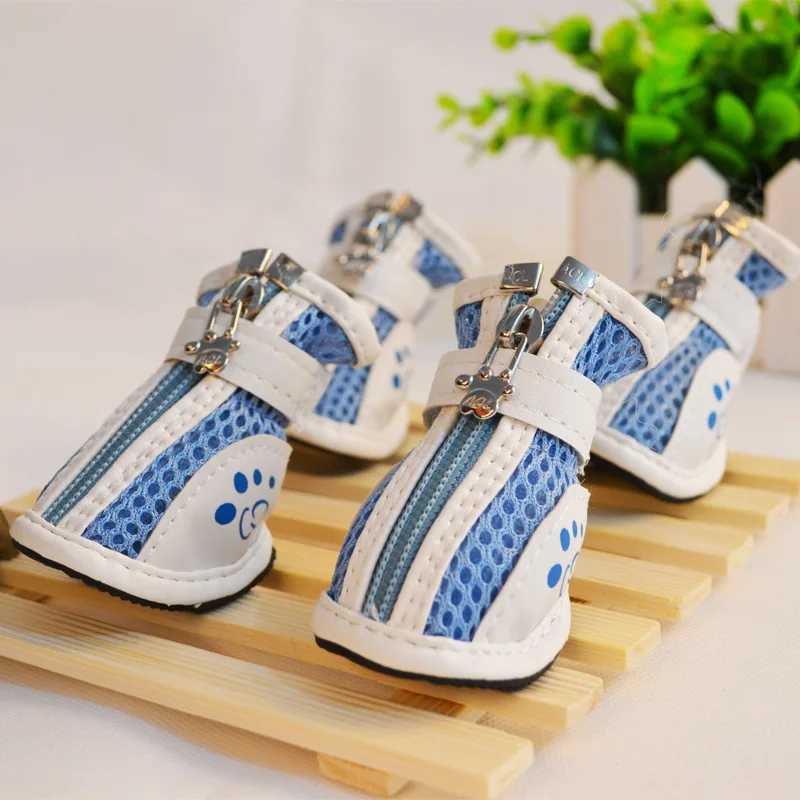 4-piece/set pet dog shoes breathable pet shoes mesh casual shoes anti slip shoes suitable for small dogs mini dog pet shoes socks T2504010