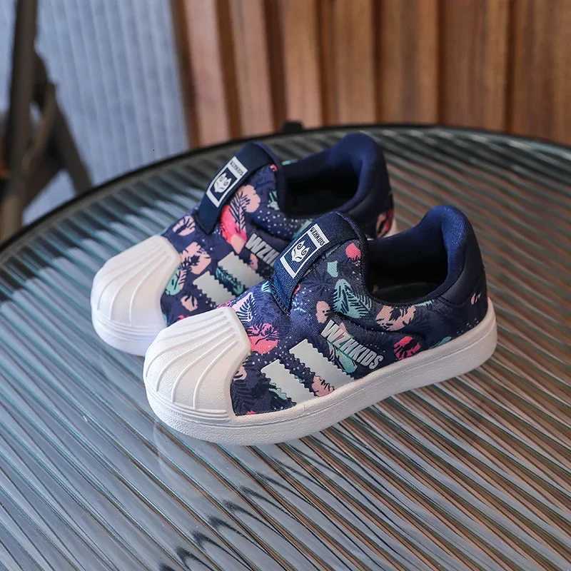 Kids Toddler Board Shoes 2025 Summer Soft Sole Fashion Spring Childrens Sneakers Casual Baby Boys Girls Small White ShoesT251110