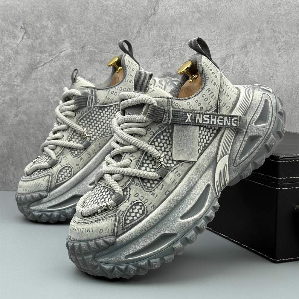 New popular fashion shoes, autumn casual sports shoes, teenage luxury shoes, thick soled height increasing dad shoes, designer shoes