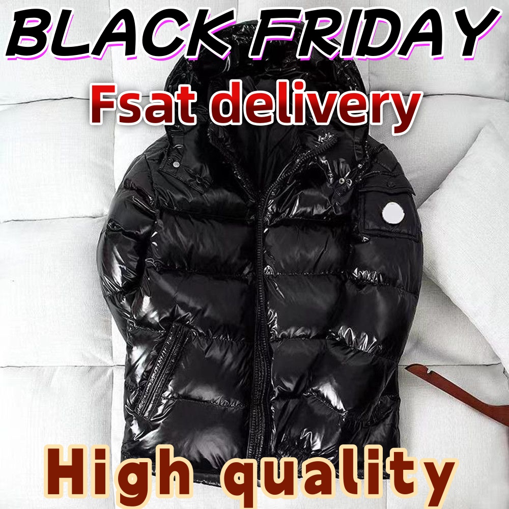 Designer Mens Puffer Jacket winter jacket men jacket coats designer coat Down jackets Peak BLACK Unisex Long Sleeve Zipper Stowable Hood