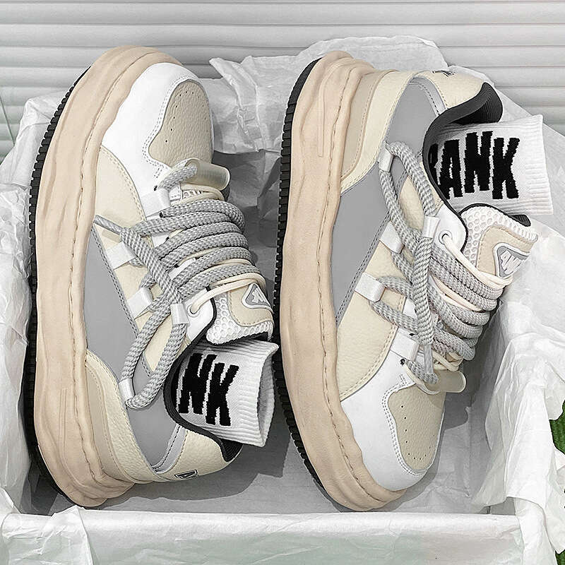 Unique Designer Sneakers INS National Trend Versatile Dissolving Men Thick Sole Stylish Fashion Casual Sports Shoes