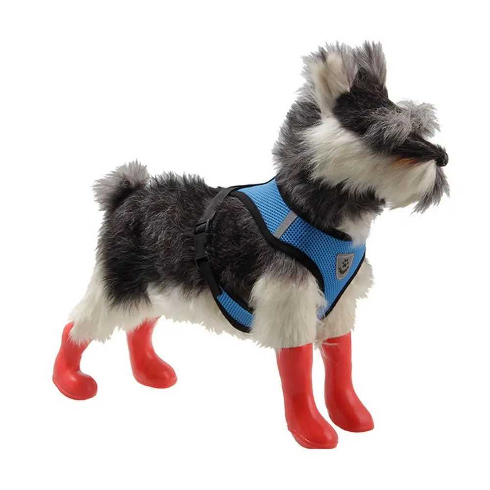 4 waterproof pet shoes elastic anti licking claws dog rain boots anti slip breathable pet claws anti slip T2504010