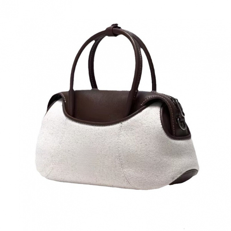 Winter New Popular Fashion Designer Bag Trendy Lychee Pattern Leather Splicing Luxury Handbag New Solid Color Women's Single Shoulder Crossbody B