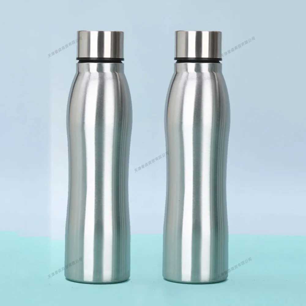 Fashionable cup 1/2/3Pcs 1000ml Stainless Steel Sport Water Bottles Single-layer Rugged Water Cup Metal Flask Drinkware for Camping Sports Gym Y251110
