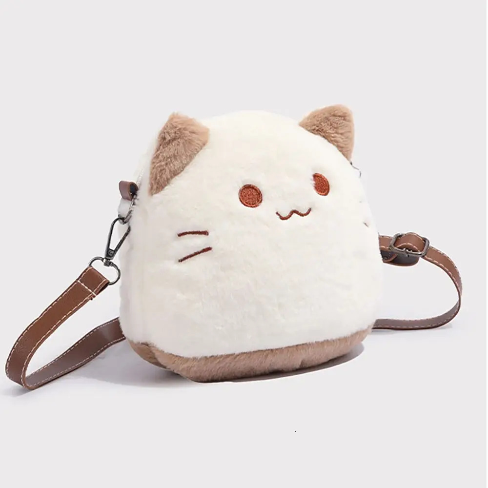 New High Appearance Level Furry Cat Bag 2024 Plush Doll Crossbody Bag Cute Fashion Shoulder Bag for Woman R251110