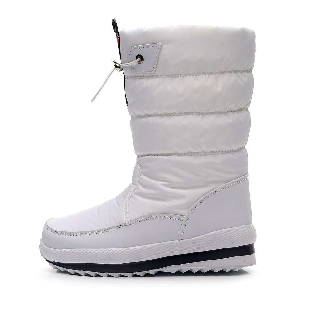 New Winter Shoes Cross-Border Women's Comfortable Warm Mid-Calf Cotton with Fleece Non-Slip Waterproof Snow Boots