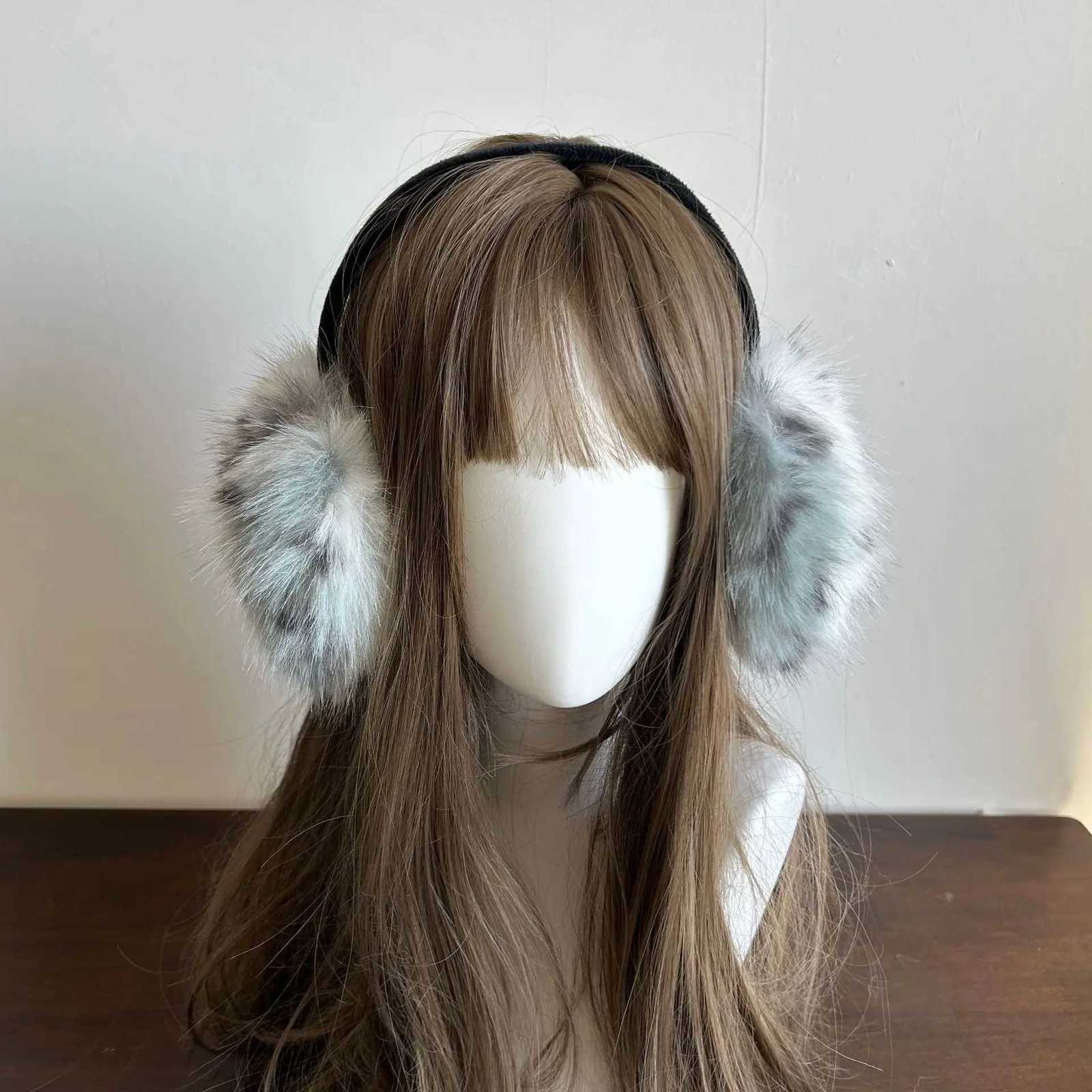 Y2k Leopard Faux Fur Earmuffs Folded Winter Warm Thicken Anti-freeze Ear Muffs Women Outdoor Cold Protection Ear-Muffs Ear Cover W251110