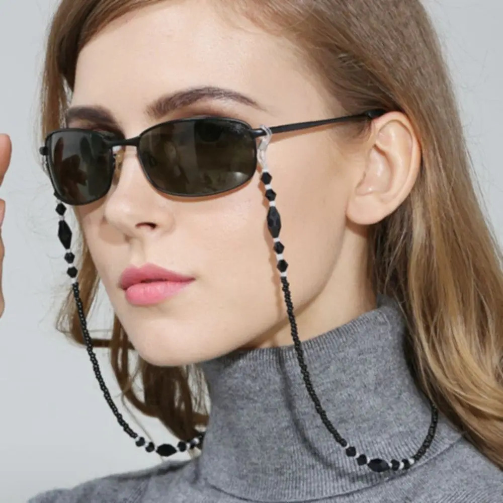 Fashion Womens Glasses Chain Hollow Star Bead Sunglasses Reading Tether Frame Neck Strap 250410