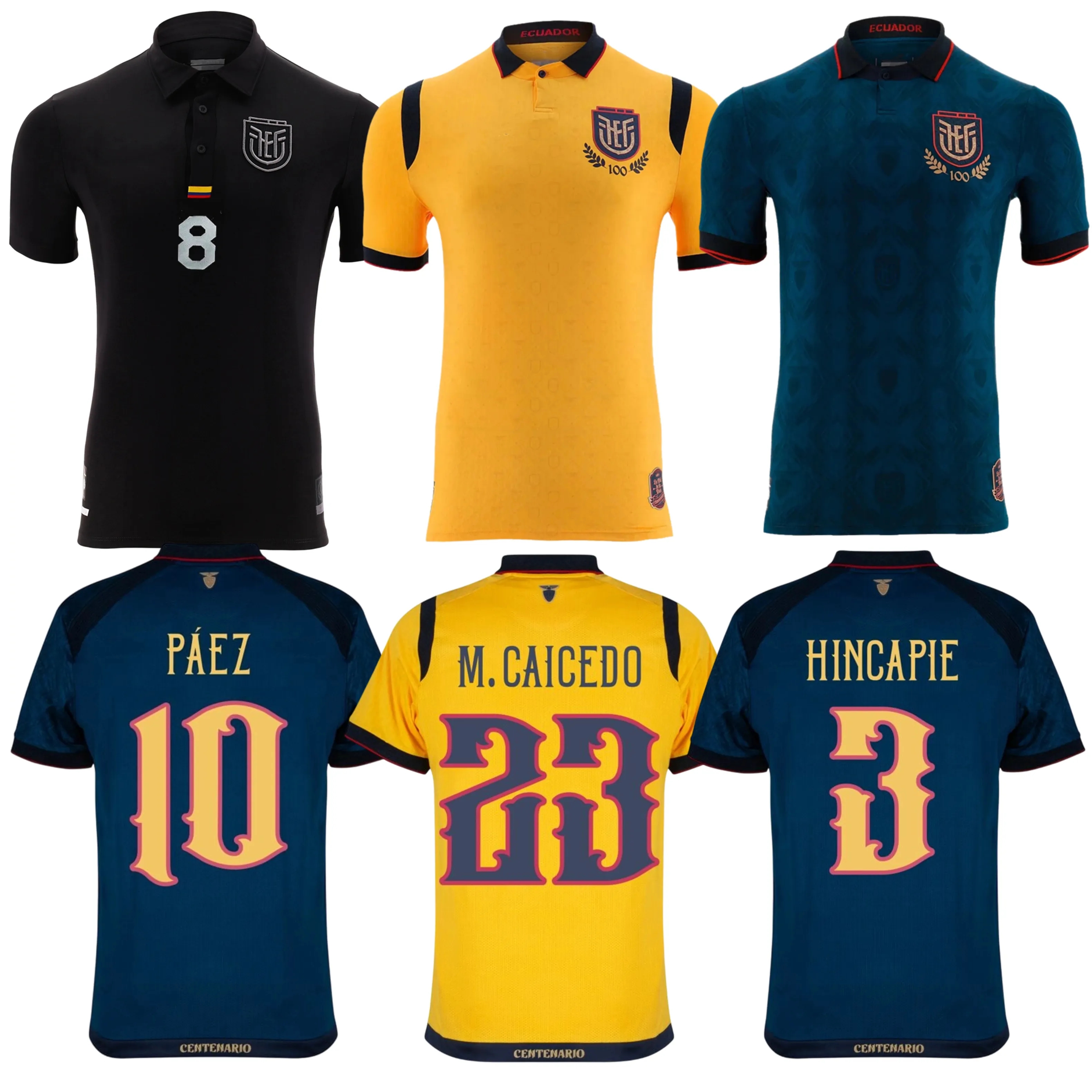 2025 2026 Ecuador Soccer Jerseys national team PACHO ESTUPINAN HINCAPIE CAICEDO VITE VALENCIA ORDONEZ PLATA PAEZ CAMPANA football shirt