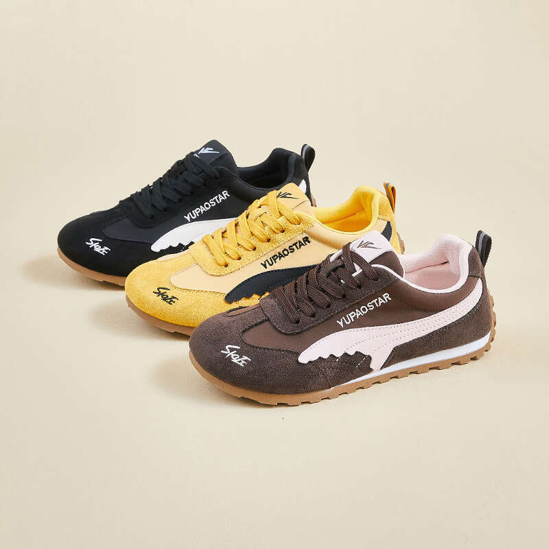 Black Racing Dexun for Women New Mesh Breathable Forrest Gump Sports Casual Apple Shoes Leather Surface HQ-D06