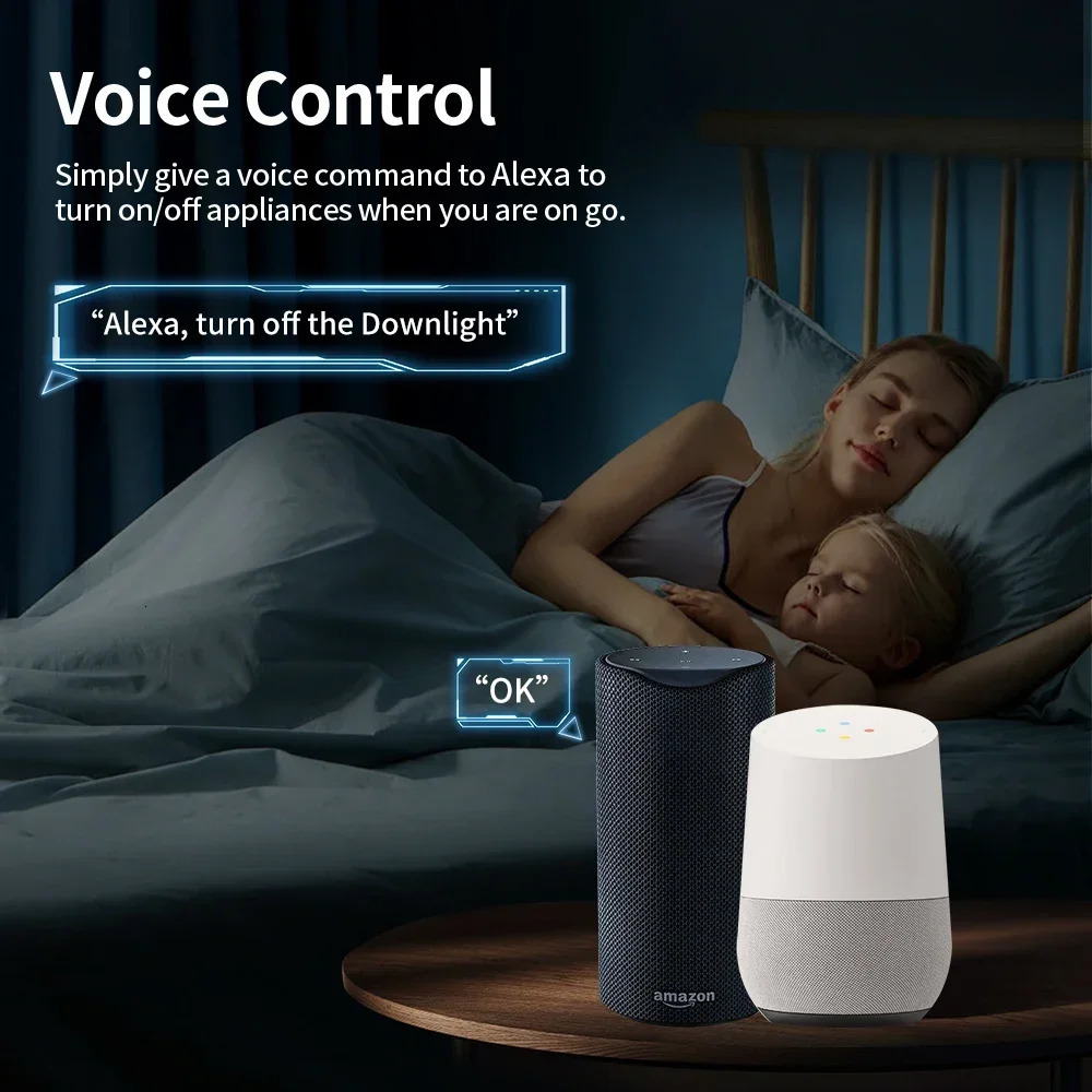 TNCE Tuya WiFi/Zigbee Smart Plug 16A/20A EU Smart Socket With Power Monitoring Timing Function Work With Alexa GoogleHome 250402