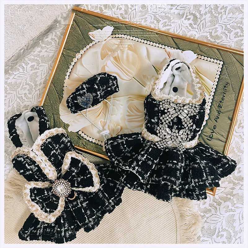 Luxury CLASSic Thickened Pet Dress Autumn Winter Custom-Made Exquisite Dog Coat Skirt Thickened J251110