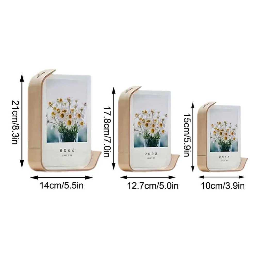New Acrylic Picture Swing Table DIY Wooden Photo Double Sided Transparent Herbarium Display Frame Home Decor L251110 H260306