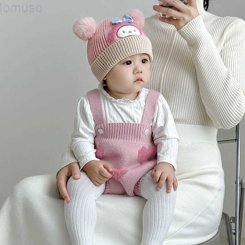 Sanrio Baby Hat Infant Autumn Winter Plush Hat Boys and Girls Warm Thickened Cute Adorable Pullover Ear Protection Hat H251110
