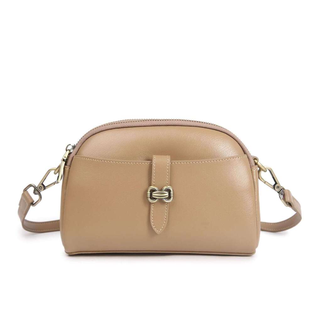 Cross Border New Crossbody Genuine Leather Phone Commuter Women S Small Square Single Shoulder Pillow Bag High Quality