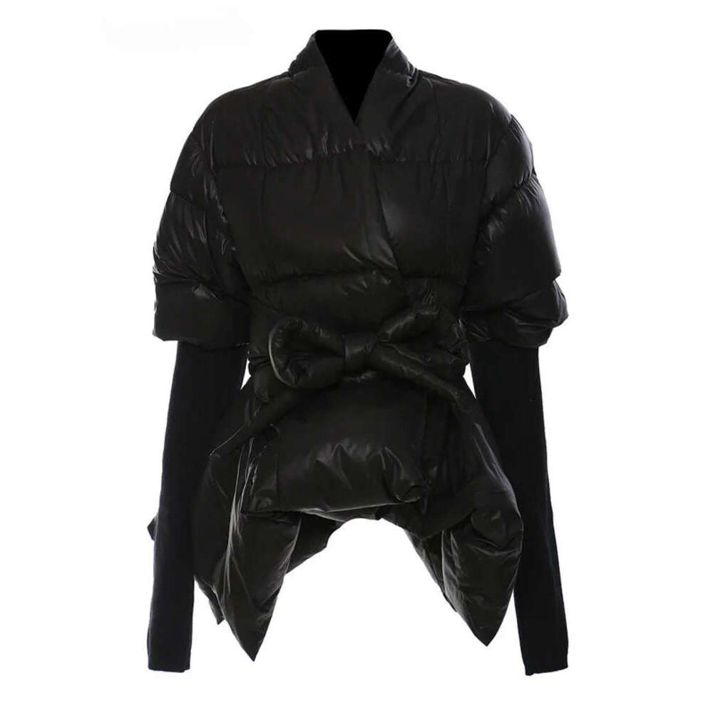 Fashion Women's Cotton-Padded Coat Lapel Loose Zipper Solid Color Thick Warm Parka Jackets Winter New Tide