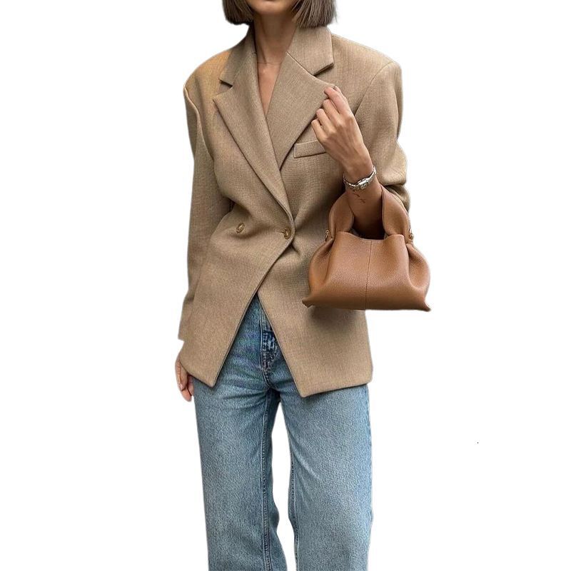 Women's Clothing Ladies Fashion Temperament Solid Color High End Professional Suit Jacket