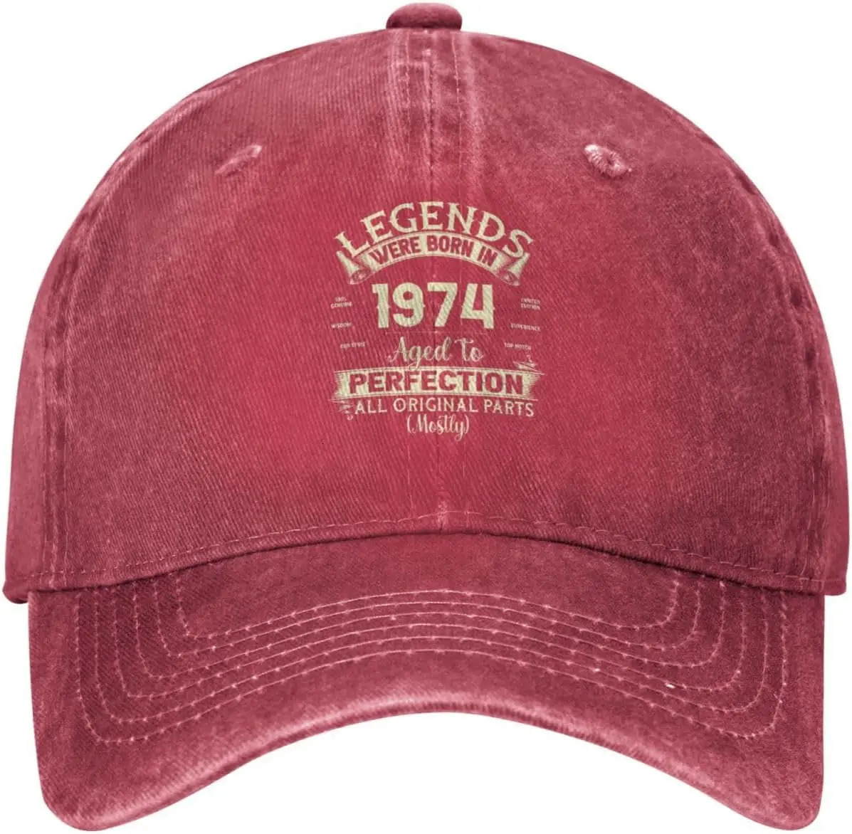 Female hiking cap 49th birthday gift mens cute baseball fashionable retro 1974 250410