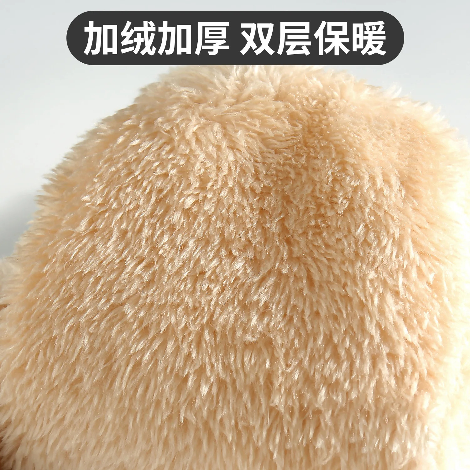 Womens Knitted Winter Gloves Double Layer Fleece Lined Thickened Warm Thermal Fashion Solid Color Touchscreen 251106