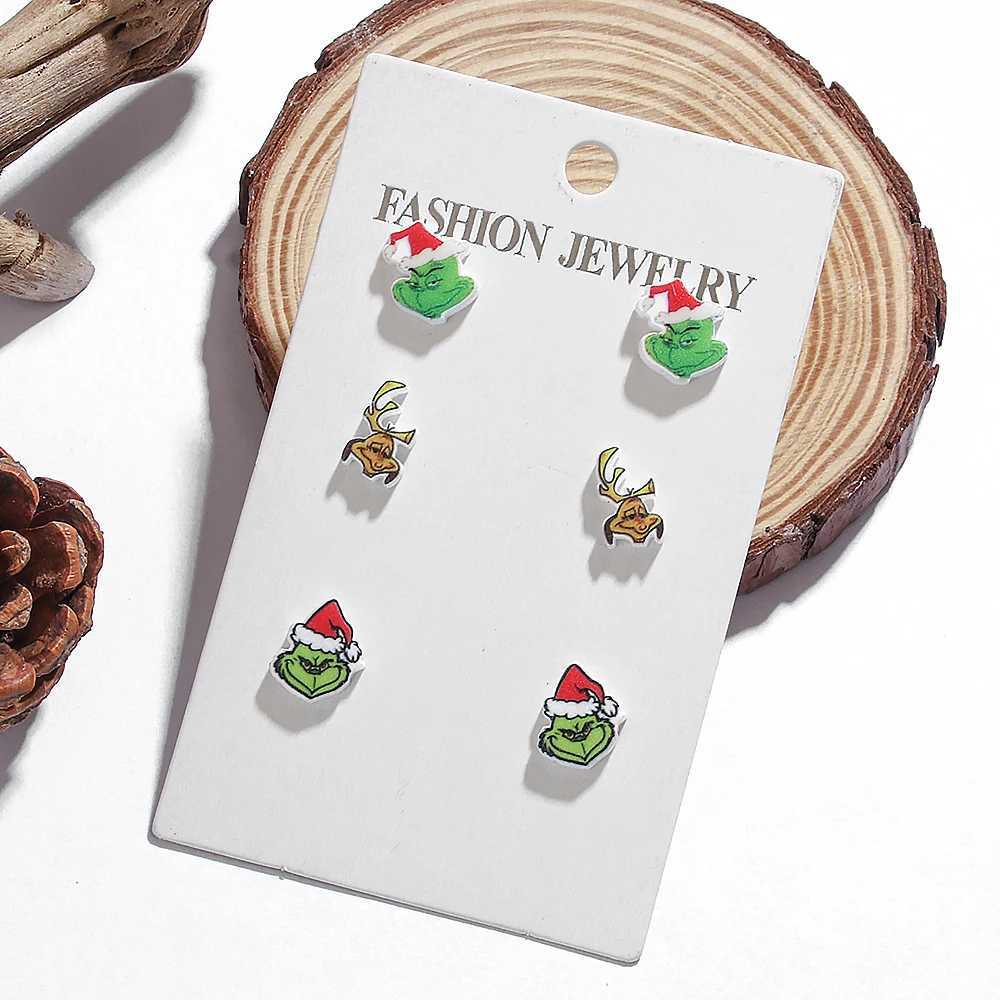 WELBACK Trendy Christmas Earrings Handmade DIY Cartoon Quirky Puppy Grimm Acrylic Dangling Earrings J251110