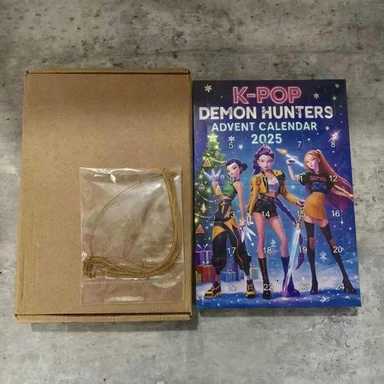 Kpop Demon Hunters Advent Calendar Huntrix Rumi Mira Zoey SAJA Boys Derpy Tiger New Years Decor Christmas Countdown Toys Gifts Z251110