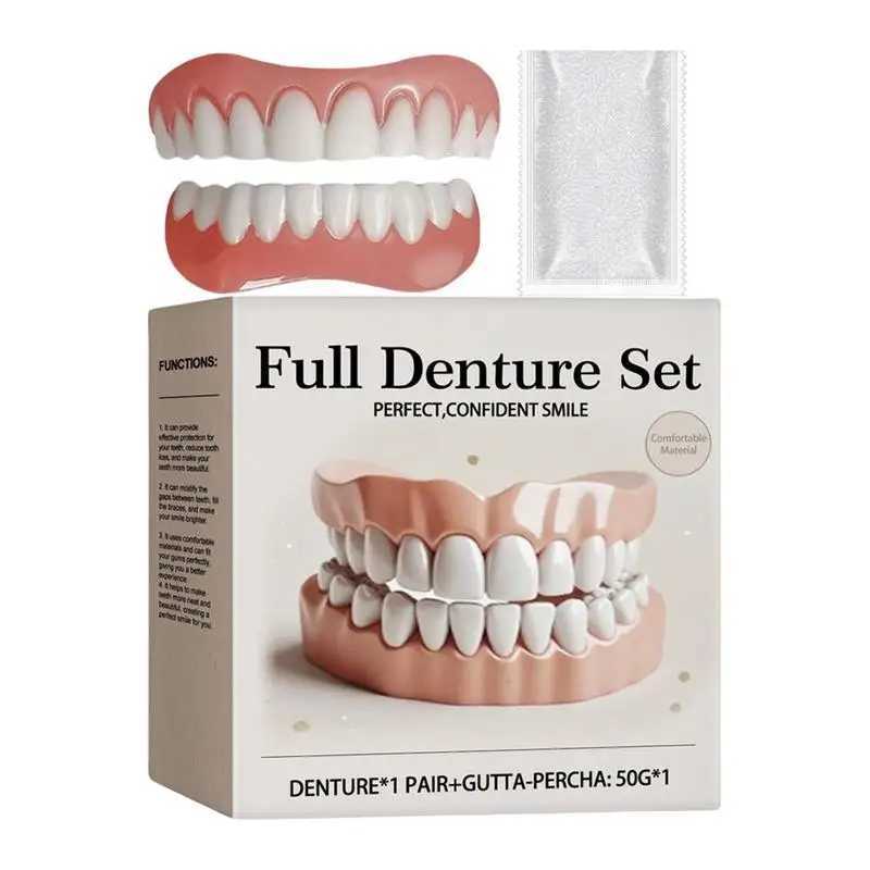 Silicone dental kit natural safety professional denture protection upper and lower teeth soft dental kit oral hygiene care M250410