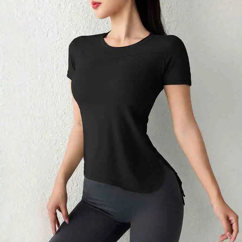 Sports yoga top comfortable gym breathable sports top actively wearing womens sports shirtXJ250410