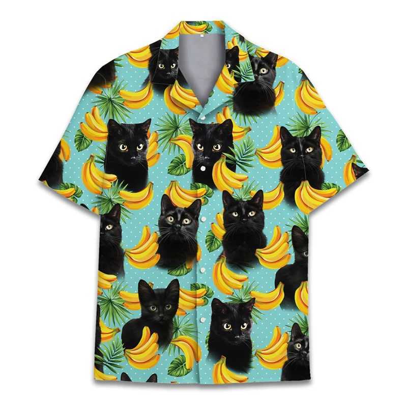Interesting Raccoon 3D Printed Mens Hawaiian Casual Short Sleeve Collar Shirt Womens Childrens Summer Holiday Short Sleeve Shirt X250410