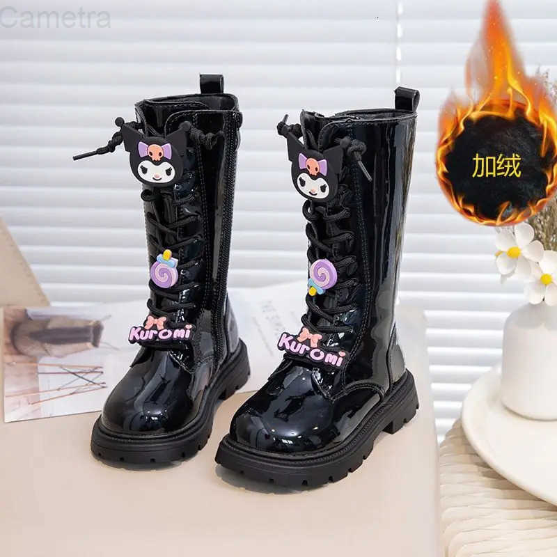 Sanrio Kawaii Kuromi My Melody Cute Cartoon Children Warm Boots Student Non Slip Comfortable Boots Long Tube Shoes Gift for Kids H251110