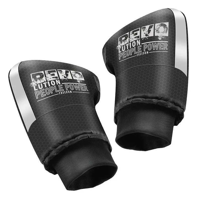 Motorcycle Handlebar Cover 1 Pair Winter Thermal Gloves Waterproof Handmuffs Windproof Warm Handle Thickened Reflective Strips S25118{category}