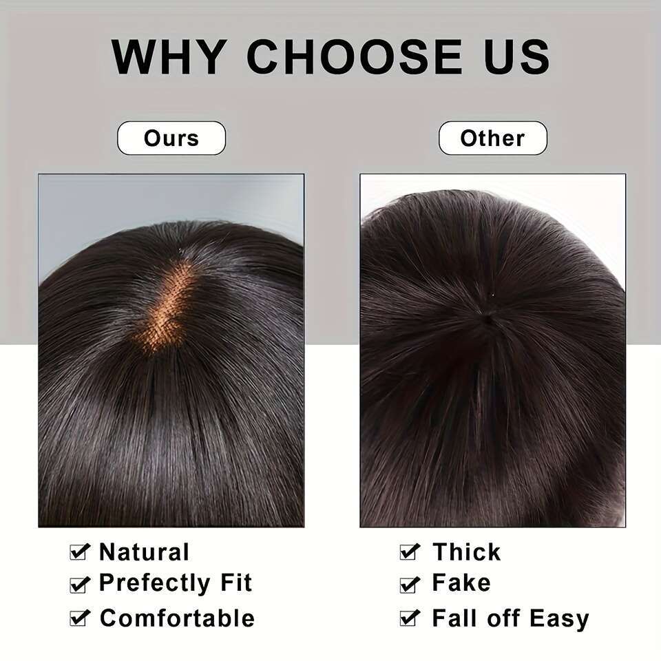 Highlight Color Wear And Go Short Straight Human Hair Wigs With Bangs Brazilian Remy For Women Natural Color Easy Part Lace Bob Wig