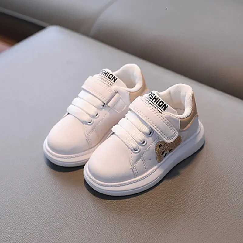 Childrens Sports Toddler Shoes White Shoes For Boys And Girls Spring And Autumn Casual Waterproof Anti-Slip Shoes Soft BottoT251110