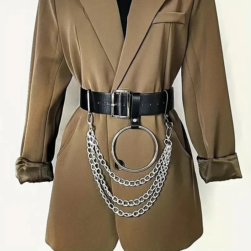 Belt Fashion Binding Womens Sexy Strap Punk Chain Leather Large Oring Underwear Sword 250410