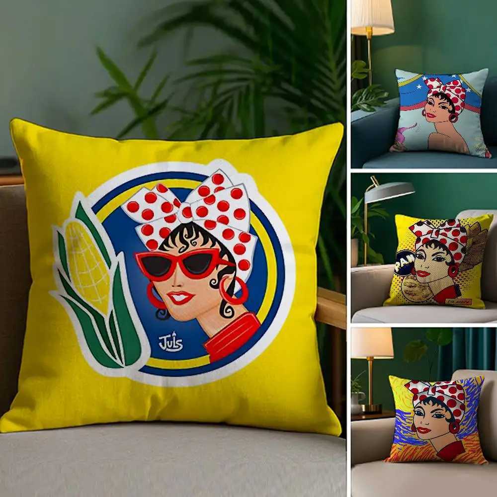 A-Aesthetic Art Venezuela Pillow Case Sofa Living Room Bedroom Double-sided Printing Square Cushion Nap Time Cushion Cover Y251110
