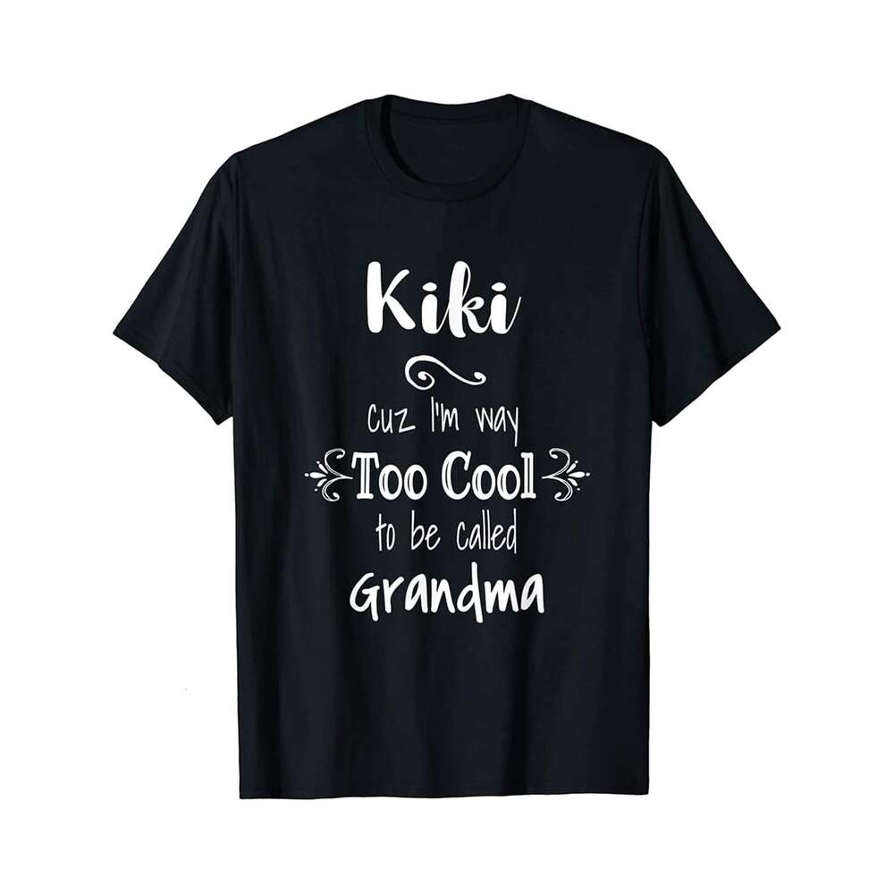 Designer T shirt Titi Like A Regular Grandma Only Much Cooler Floral Cute - 220g T shits