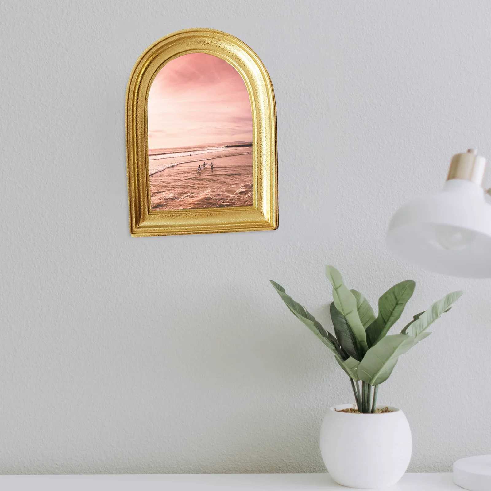 Wall Hanging Ornate Picture Resin Embossed Retro Style Baroque Photo Frame for Home Wedding Hallway Gallery Decor L251110 H260306